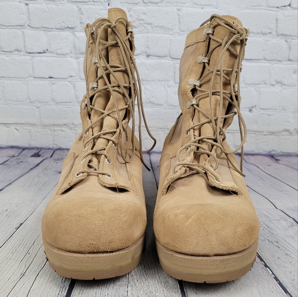 WELLCO | lace-up vibram sole suede military desert combat boots - Picture 6 of 10